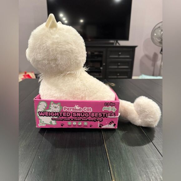 NEW 2.2 Pound Weighted Persian Cat Stuffed Animal for Relaxation - Picture 2 of 7